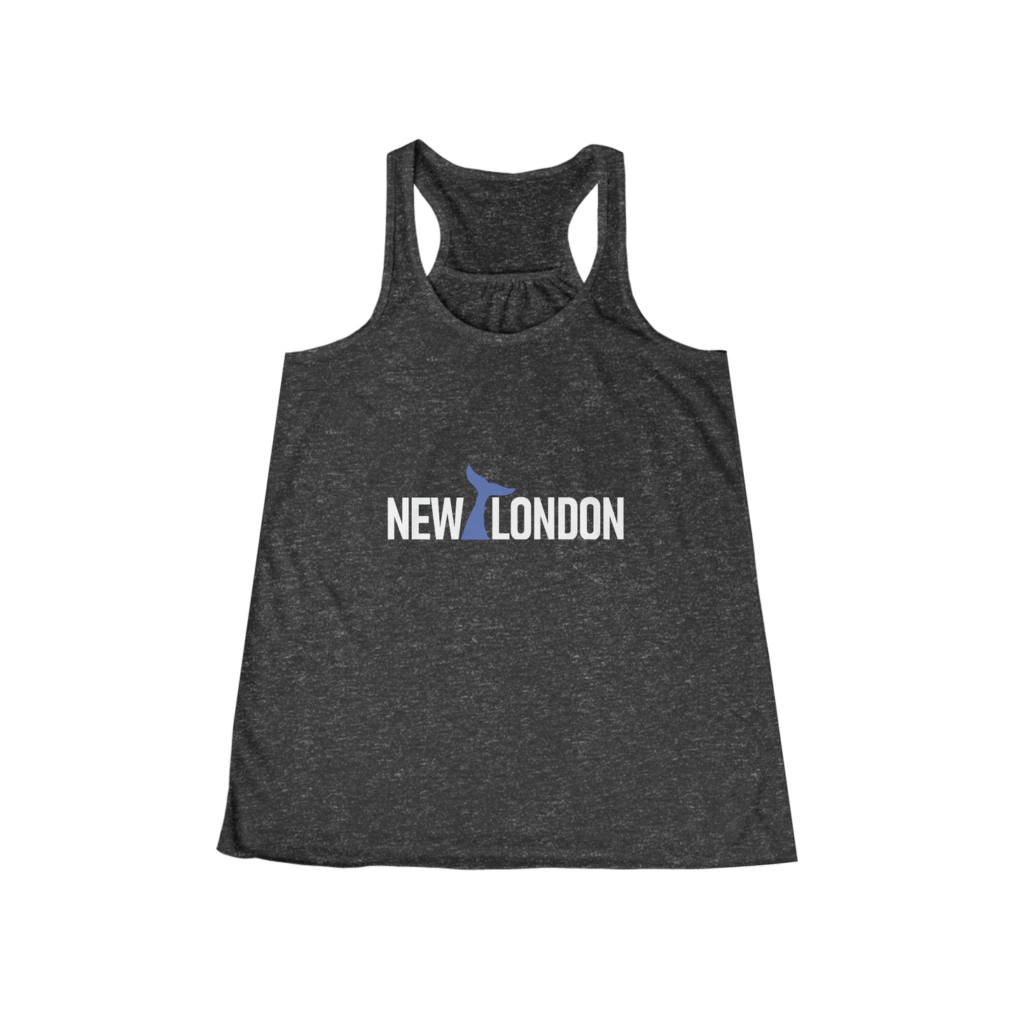 New London CT Whale Tail Women's Flowy Racerback Tank