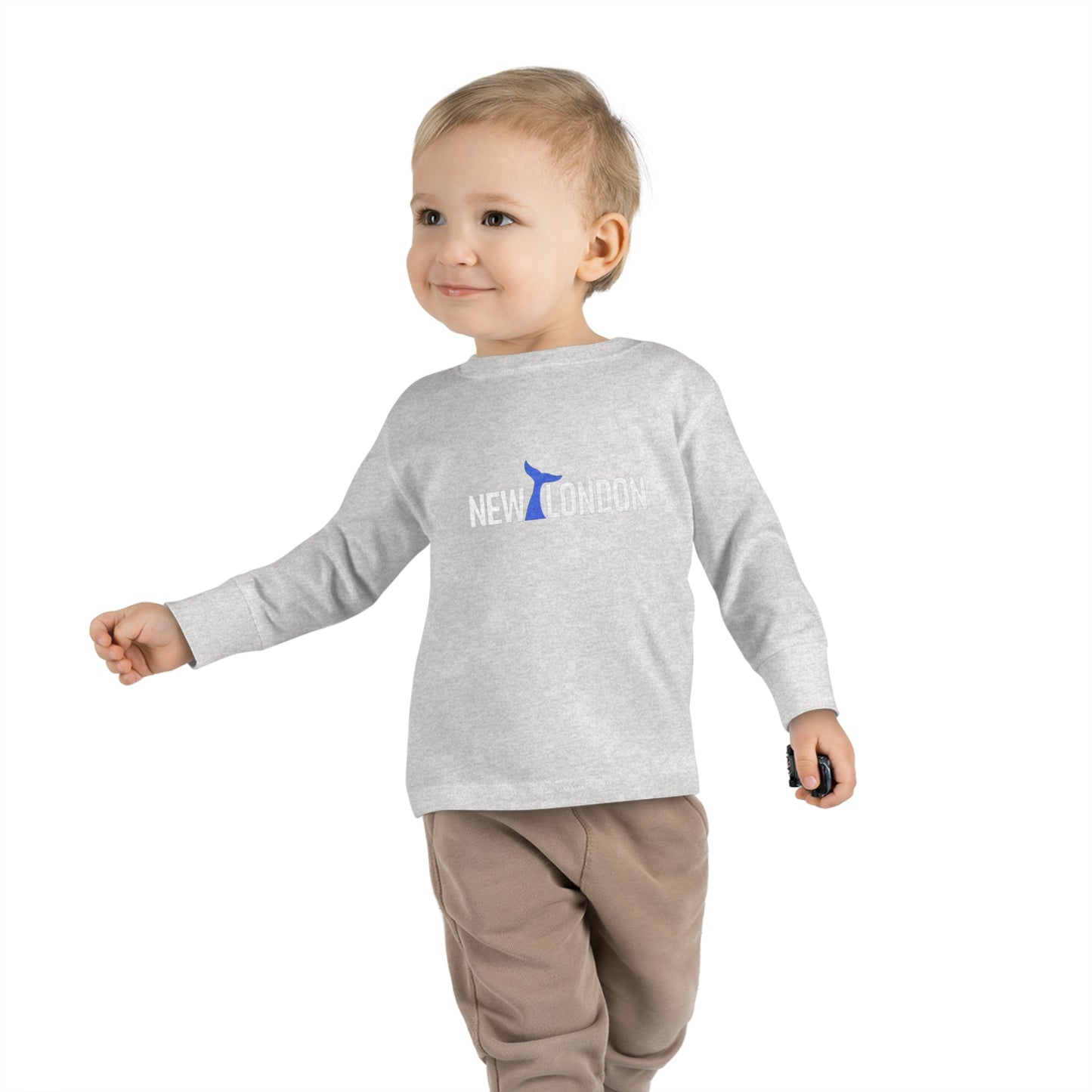 New London CT Whale Tail Toddler Long Sleeve Tee