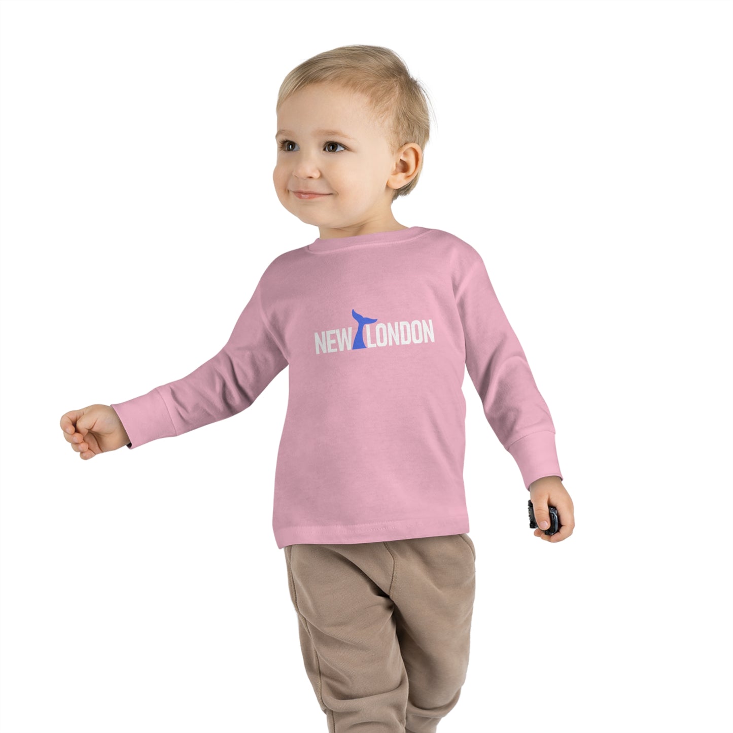 New London CT Whale Tail Toddler Long Sleeve Tee