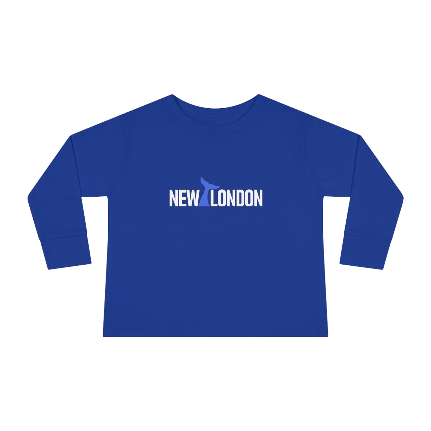 New London CT Whale Tail Toddler Long Sleeve Tee