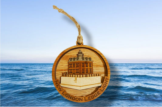 New London Ledge Light Laser Cut Ornament