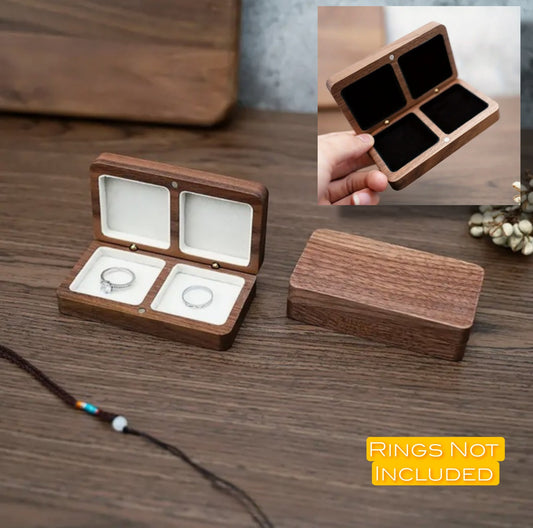 Wood Wedding Ring Box